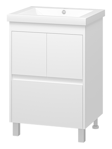 Тумба под раковину Misty Алиса Э-Али01058-0112Я 60х50 напольная цвет белый