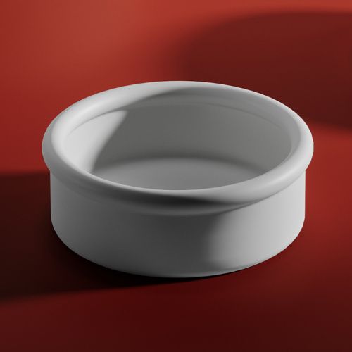 Раковина керамическая Artceram Brera BRL001 01 00 40 см накладная цвет белый без отверстий под смеситель