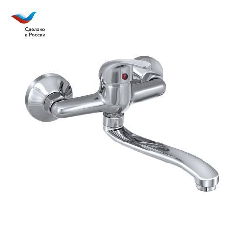 Смеситель для кухни Славен Прораб СЛ-ОД-П24 настенный хром