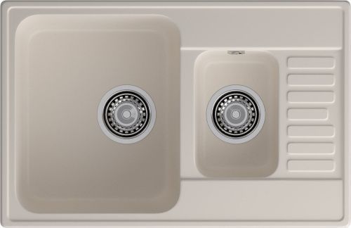 Кухонная мойка Granfest Quarz 21К белый 75х50 цвет белый поверхность матовая