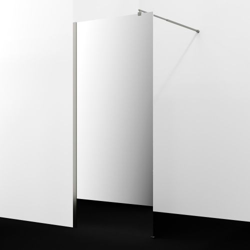 Душевая перегородка Wasserkraft Rur 30W 30W46BN-MR 110х200 стекло зеркальное профиль никель