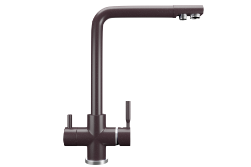 Смеситель для кухни Ulgran Classic U-016-345 на мойку коричневый