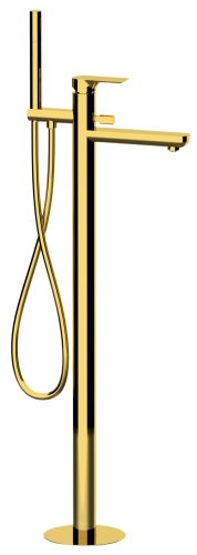 Смеситель для ванны Remer Infinity I08DO напольный золото