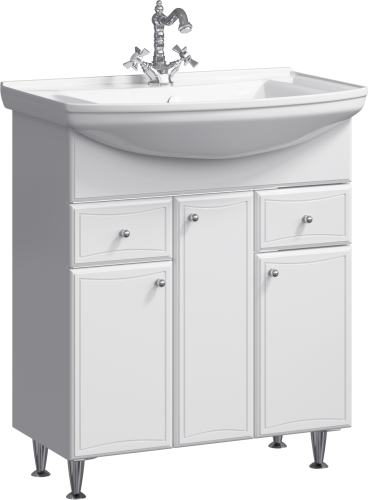 Тумба под раковину Aqwella Y BA0108K 80х30 напольная цвет белый