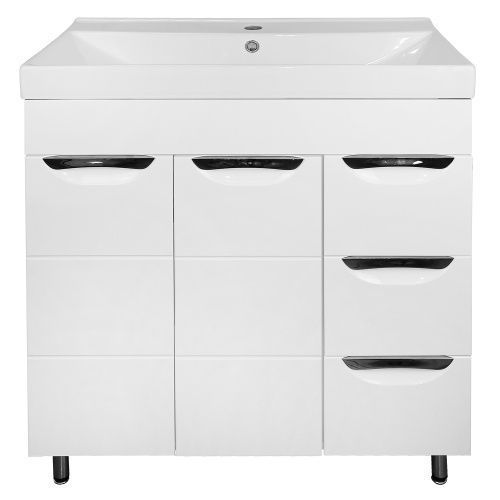 Тумба с раковиной Loranto Соло CS00070757 80х40 напольная цвет белый