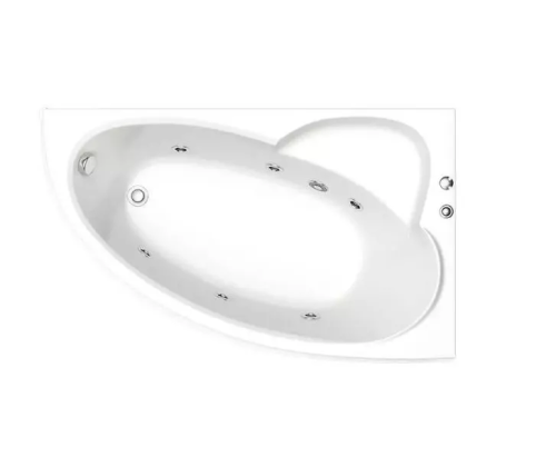 Ванна акриловая Bas Сагра ВГ00213 160х100 угловая асимметричная с ножками