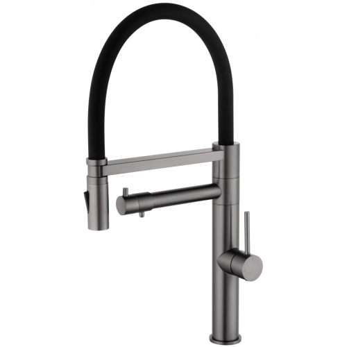 Смеситель для кухни Wonzon & Woghand WW-88458007-BGM на мойку серый