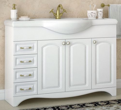 Тумба под раковину Corozo Классика SD-00000370 110х30 напольная цвет белый