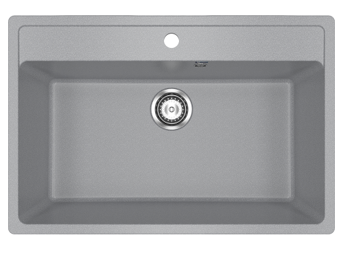Кухонная мойка Ulgran Classic U-600-309 75х50 цвет серый