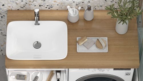 Столешница Velvex KLAUFS st.KLA.120.L дуб французский 120х60 накладная цвет дерево