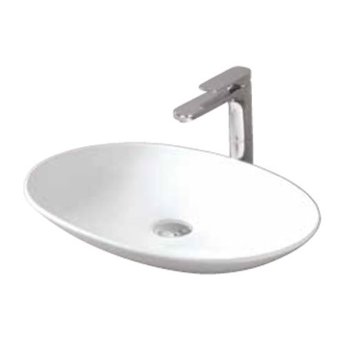 Раковина керамическая Artceram La Fontana 2.0 LFL001 01 00 60х40 накладная цвет белый без отверстий под смеситель