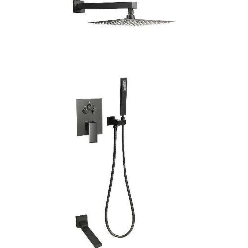 Душевая система ALMAes Eden TVZ-0817 встраиваемая в стену цвет черный