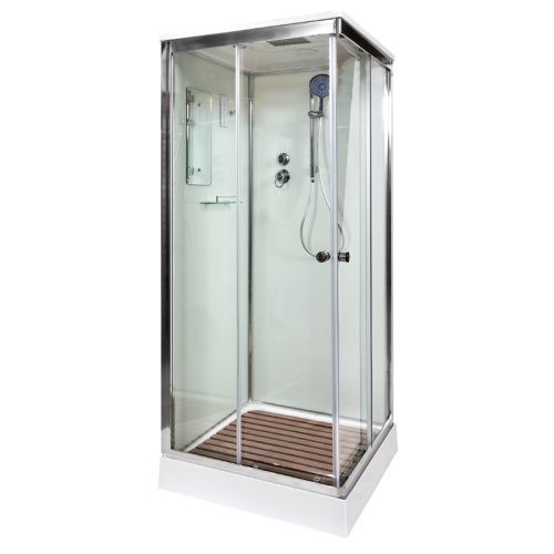 Душевая кабина AvaCan K409SEL 90х90 квадратная с крышей ориентация универсальная