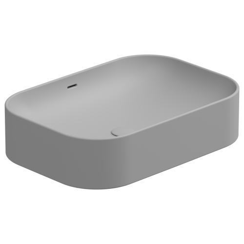 Раковина керамическая GSG Ceramic Design Easy EALAVTP60033 60х40 накладная цвет серый без отверстий под смеситель