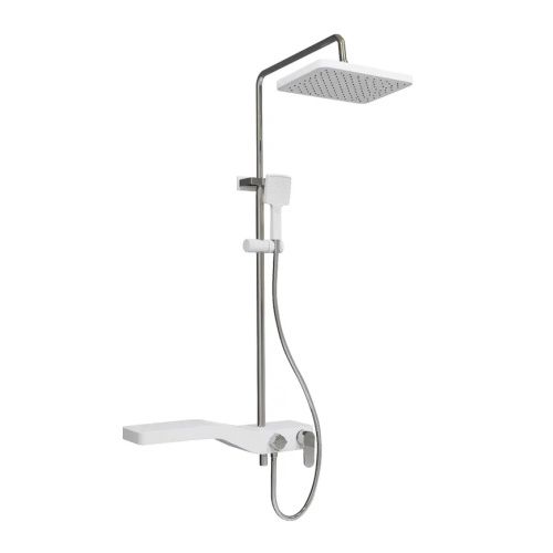 Душевая стойка Fixsen FX-9400 настенная цвет белый