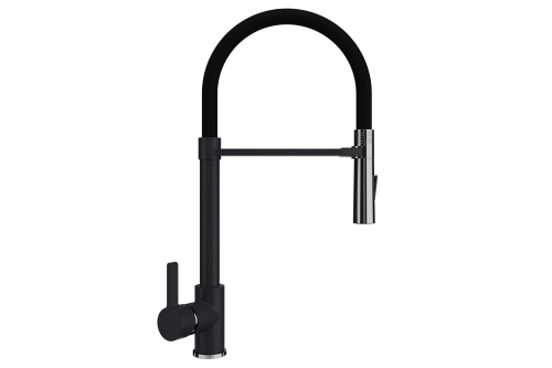 Смеситель для кухни Ulgran Quartz UQ-024-08 на мойку черный