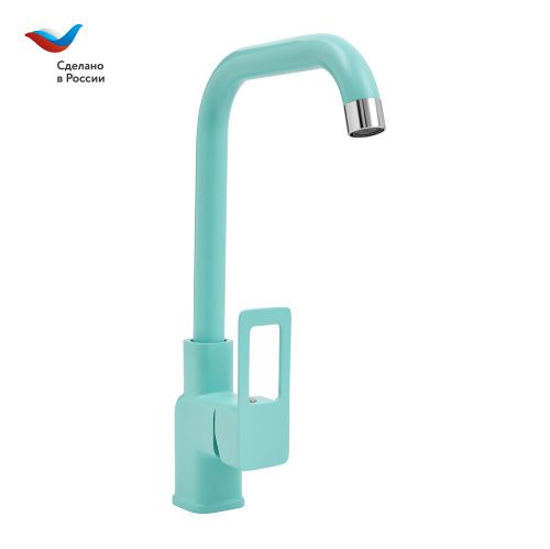 Смеситель для кухни Славен Коттедж СЛ-ОД-Д92 на мойку мятный