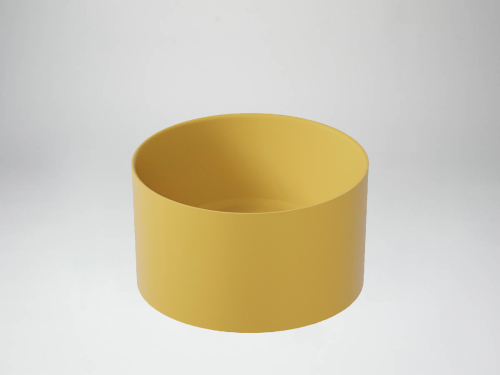 Раковина из сантехнического фарфора Galassia Core 7306OC 40х40 накладная цвет желтый