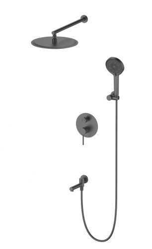 Душевая система Wonzon & Woghand Stick WW-88939017-BGM встраиваемая в стену цвет серый