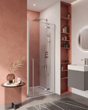 Душевая дверь Cezares LINER LINER-B-12-100-C-Cr-R 100х195 стекло прозрачное профиль хром