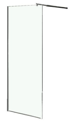 Душевая перегородка Loranto CS-L1020 120 120х200 стекло прозрачное профиль хром