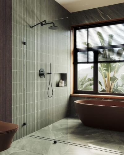 Душевая перегородка Maybah Glass MGD-259-6 80х195 стекло прозрачное профиль черный