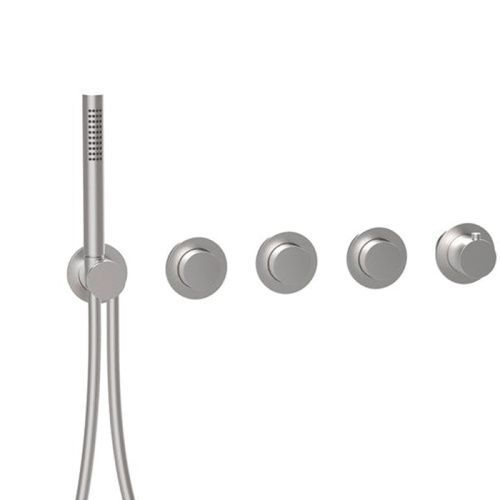 Смеситель для душа Almar Modular PUSH E180434.316 встраиваемый в стену нержавеющая сталь (внешняя часть) с термостатом