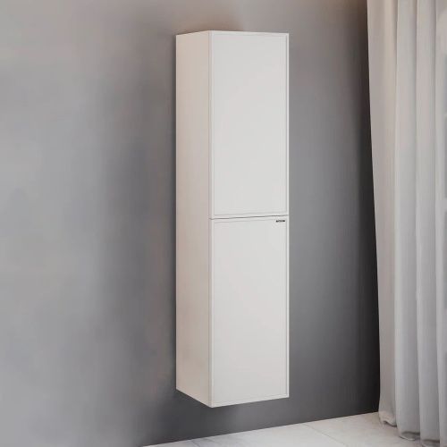 Шкаф-пенал Comforty Мадрид 00-00017855CF 40х160 подвесной цвет серый