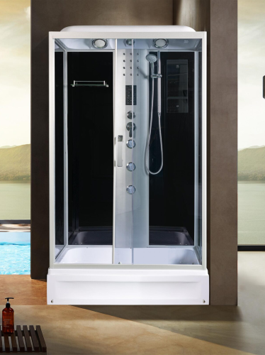 Душевая кабина River VITIM 10000003220 120х80 прямоугольная с крышей ориентация универсальная