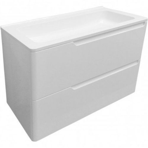 Тумба с раковиной Эстет Kare Luxe ФР-00005715 80х40 подвесная цвет белый