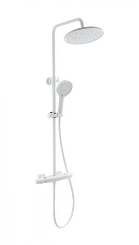 Душевая стойка Wonzon & Woghand Neo WW-B3045-A-MW настенная цвет белый с термостатом