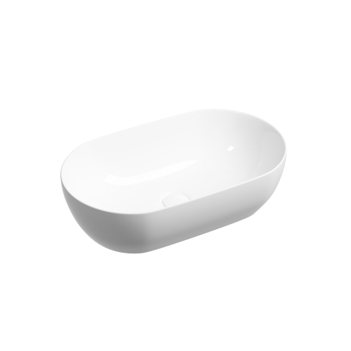 Раковина из сантехнического фарфора Ceramica Nova TWIST CN12001 50х30 накладная цвет белый