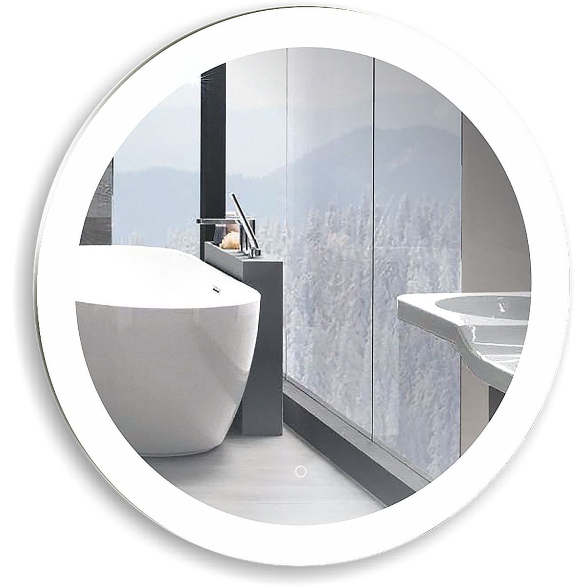 Зеркало с подсветкой Azario Перла LED-00002736 80х80 подвесное