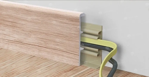 Напольный плинтус Alpine Floor Rico Concept RC 80011 Секвойя кремовая толщина 2 см 2200х80