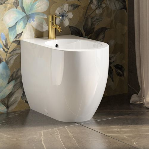 Биде напольное Kerasan FLO 312401 цвет белый