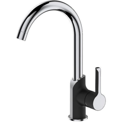 Смеситель для кухни Haiba HB805-7 HB70805-7 на мойку черный/хром