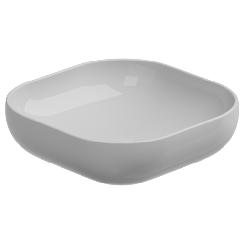 Раковина керамическая GSG Ceramic Design Easy EALAVQU45000 50х50 накладная цвет белый без отверстий под смеситель