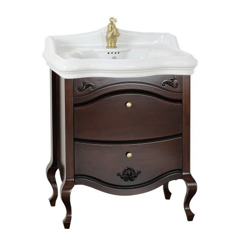 Тумба под раковину Migliore IMPERO 25979 70х50 напольная цвет коричневый