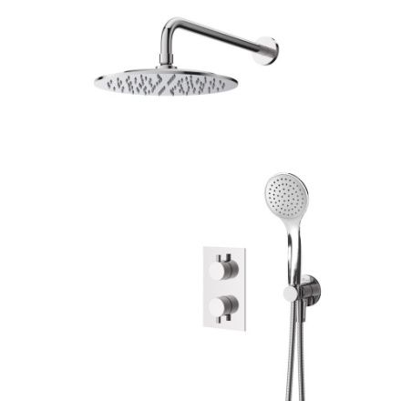 Душевая система Cezares LEAF LEAF-DSIP-T-25-01 встраиваемая в стену цвет хром с термостатом