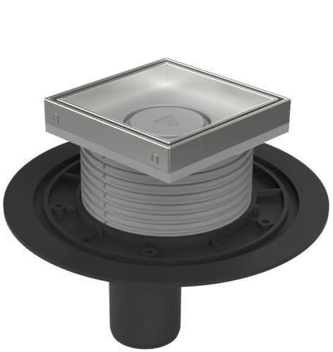 Душевой трап Azario AZ-C 384 A 10х10 нержавеющая сталь