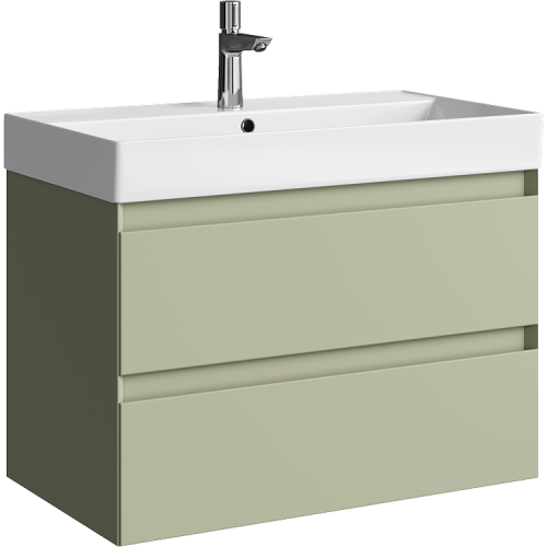 Тумба под раковину Aqwella Y GE01082SH 80х50 подвесная цвет зеленый