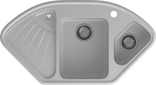 Кухонная мойка Granfest Corner C-1040E серый 105х55 цвет серый поверхность матовая