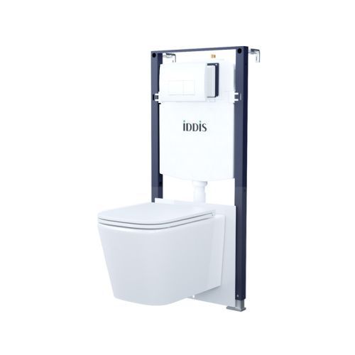 Комплект унитаз с инсталляцией и клавишей смыва IDDIS Basic BASBI03i73