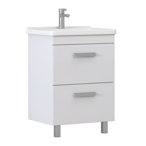 Тумба под раковину Vigo Nova tn.NOV.MIR.60.2Y 60х40 напольная цвет белый