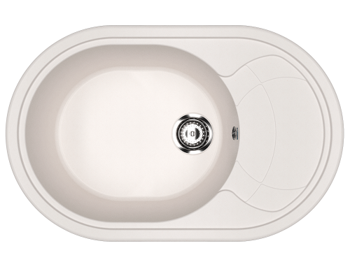 Кухонная мойка Ulgran Classic U-610-331 80х50 цвет белый