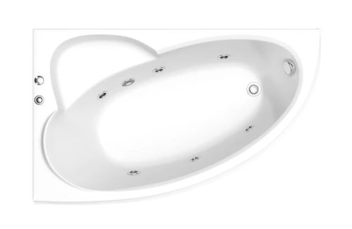 Ванна акриловая Bas Сагра ВГ00203 160х100 угловая асимметричная с ножками