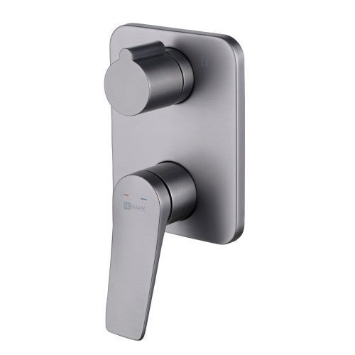 Смеситель для раковины LeMark Bronx LM3727GM встраиваемый в стену графит