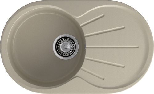 Кухонная мойка Granfest Rondo R-750L топаз 75х45 цвет коричневый поверхность матовая