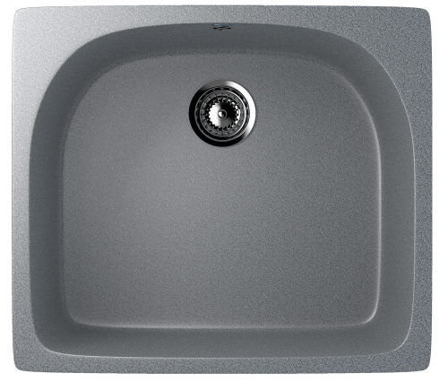 Кухонная мойка Ulgran Classic U-408-309 60х50 цвет серый
