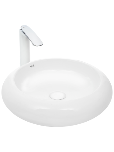 Раковина из сантехнического фаянса WeltWasser WW SK 10000003868 50х50 подвесная цвет белый без отверстий под смеситель